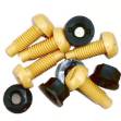Picture of Yellow Number Plate Bolts With Nut Pack Of 5