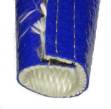 Picture of 38mm ID Blue Temprotect Sleeving with hook and loop fasteners Per Metre