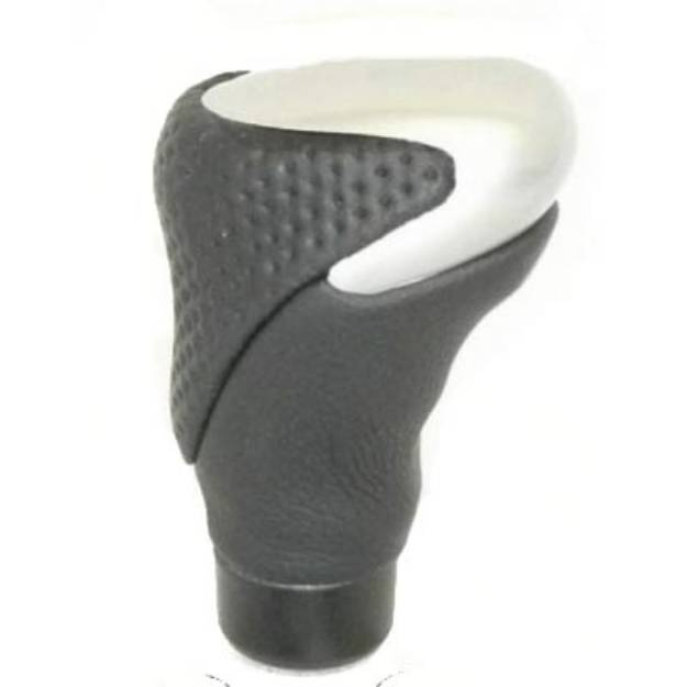 black-leather-and-silver-universal-gear-knob
