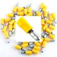 Picture of Pre Insulated Yellow Male Bullet. Pack of 50