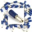 Picture of Pre Insulated Blue Male Bullet. Pack of 50