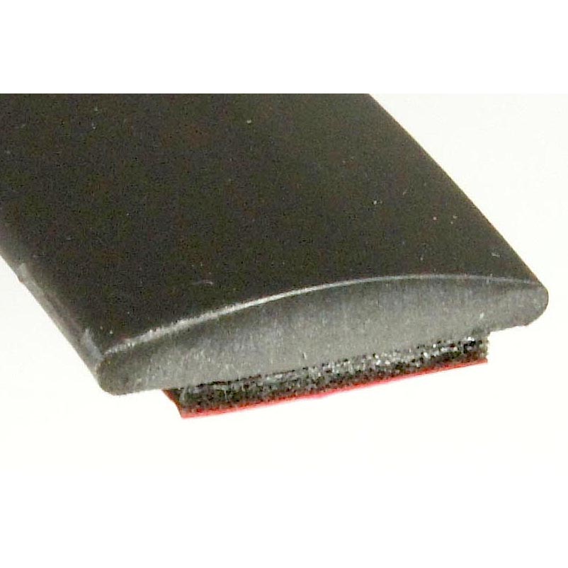 17.5 x 3.5mm SATIN-Schwarze Fache Selbstklebende Zierleiste