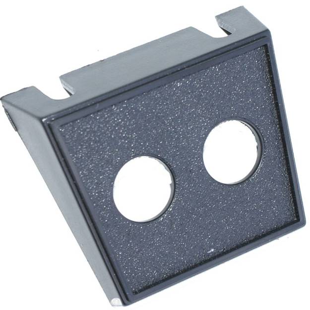 Picture of Black Twin Round Hole Switch Panel