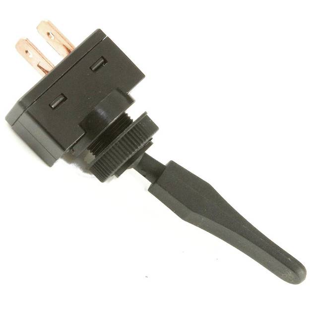 Picture of Black Long Toggle Switch Spring Return