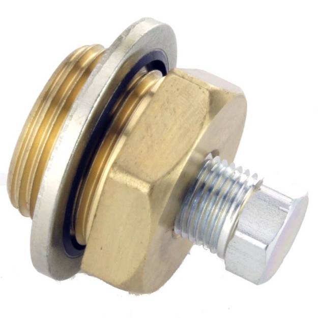 Picture of Brass Adapter M22 - 1/8" NPT With Plug