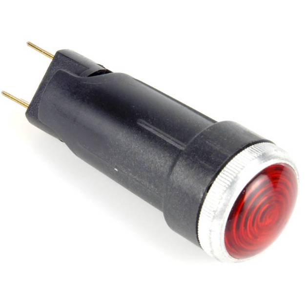 Picture of 21mm Diameter Warning Light Red Aluminium Bezel