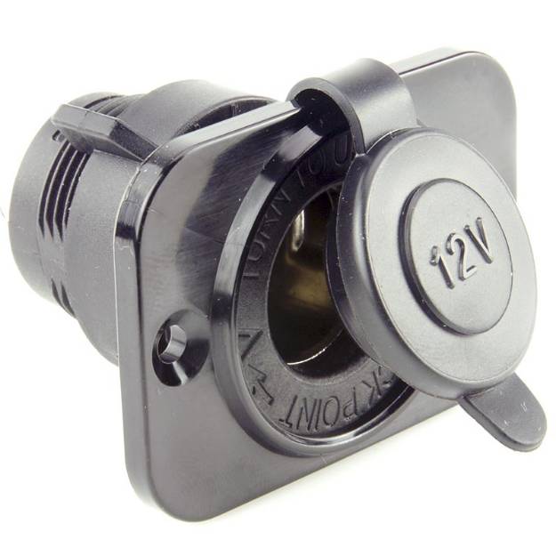 Picture of Locking Lighter Style Power Socket Black