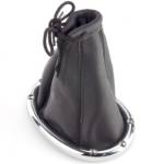 oval-leather-gear-gaiter-with-chrome-surround-150mm