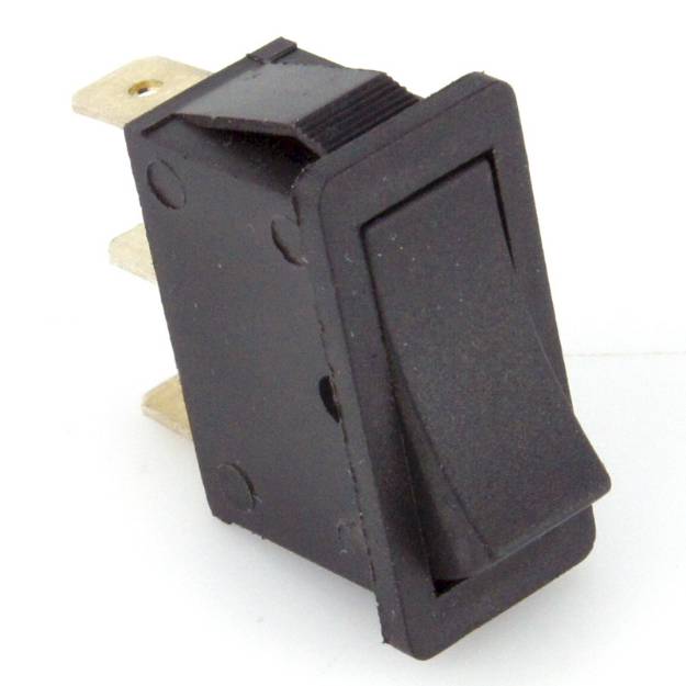 Picture of Rectangular Black Rocker Switch On/On