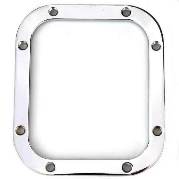 Picture of Chrome Rectangular Gear Surround 125mm x 106mm