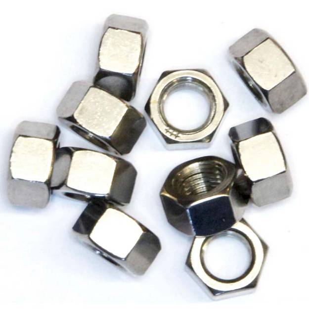 38-unf-stainless-plain-nuts-pack-of-10