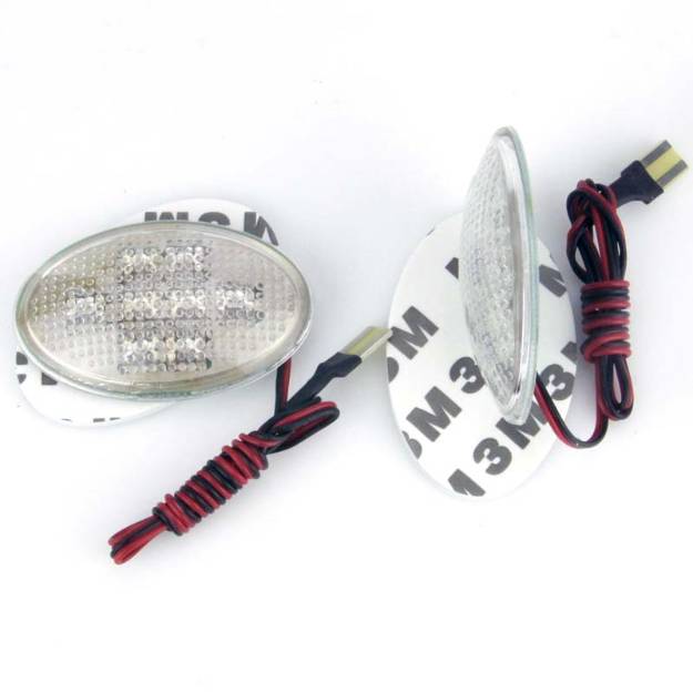 Picture of Slimline Oval Clear Lens LED Side Repeaters