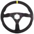 Picture of 350mm Black Suede Steering Wheel 