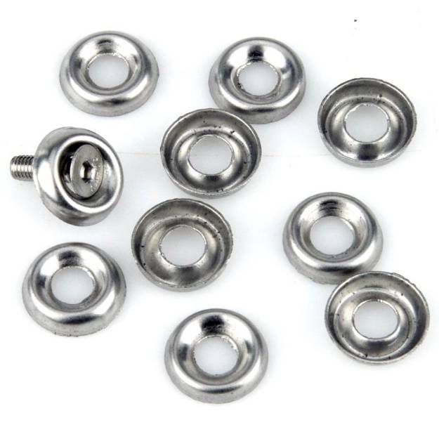 Picture of M3 Raised Stainless Screwcups Pack of 10