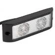Picture of  Black Bezel Clear Lens Small Rectangular LED Stop Tail Indicator Lamps 120mm