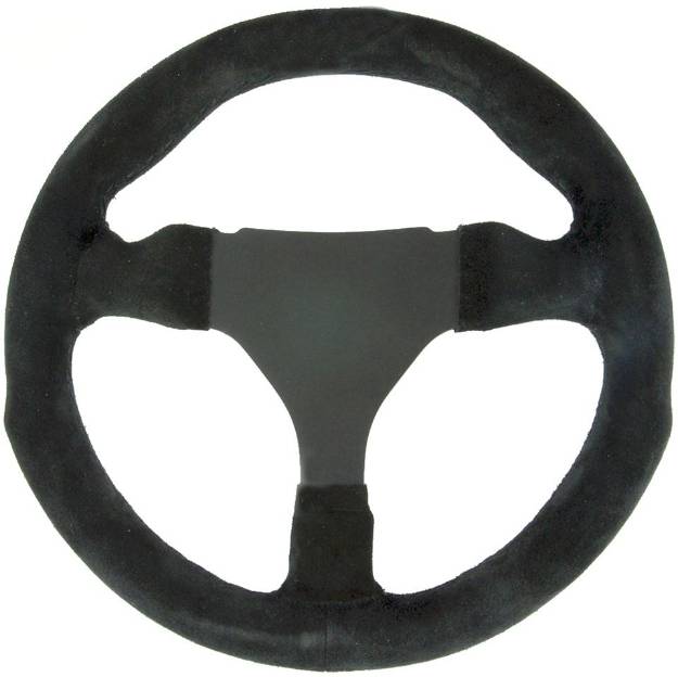 Picture of 275mm Black Undrilled Suede Steering Wheel