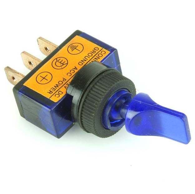 Picture of Illuminated Blue Paddle Toggle Switch On/Off
