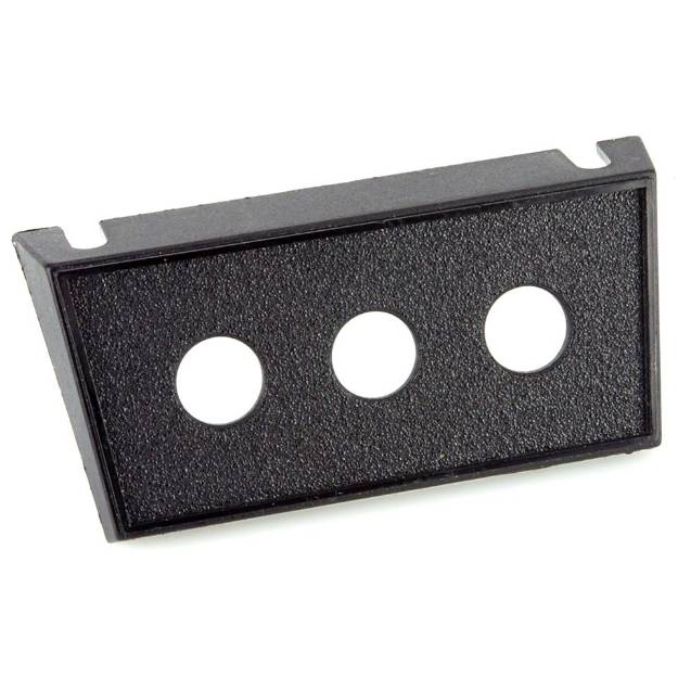 Picture of Black Triple Round Hole Switch Panel