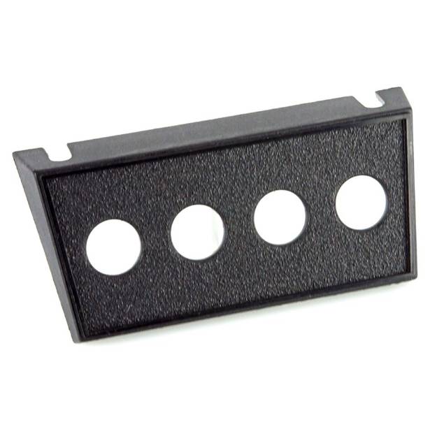 Picture of Black Quad Round Hole Switch Panel