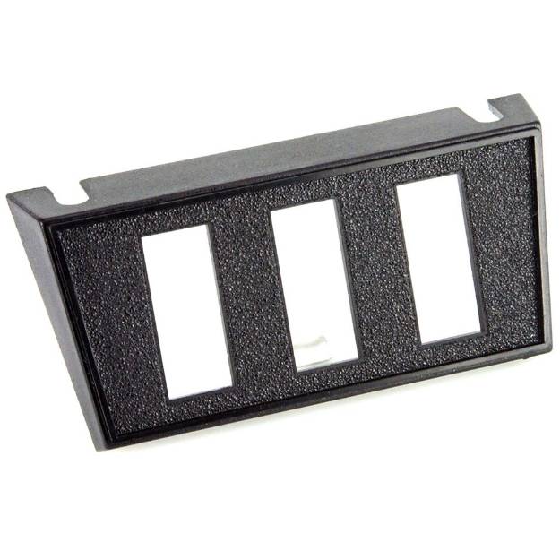 Picture of Black Triple Rectangular Hole Switch Panel