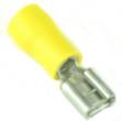 Picture of Yellow Pre Half Insulated Crimp 1/4" Female Spade Terminals 50pcs