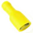 Picture of Yellow Pre Insulated Crimp Female 3/8" Spade Terminals 50pcs
