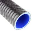 Picture of Black Convoluted Silicone Hose 38mm ID 1 Metre Length
