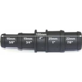 Picture of Black Nylon Stepped Reducer Joiner  16/19mm - 25/22mm