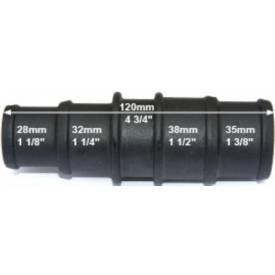 Picture of Black Nylon Stepped Reducer Joiner  28/32mm - 38/35mm