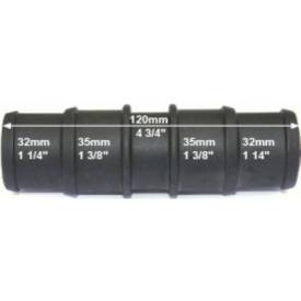 Picture of Black Nylon Stepped Reducer Joiner  32/35mm - 35/32mm