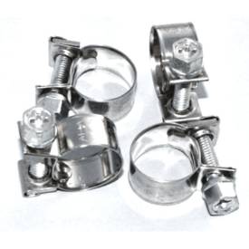 TJ Longda 20 Pieces Fuel Injection Hose Clamps FI4 7/16-1/2 or 11-13mm for Fuel Hose Sizes 1/4 