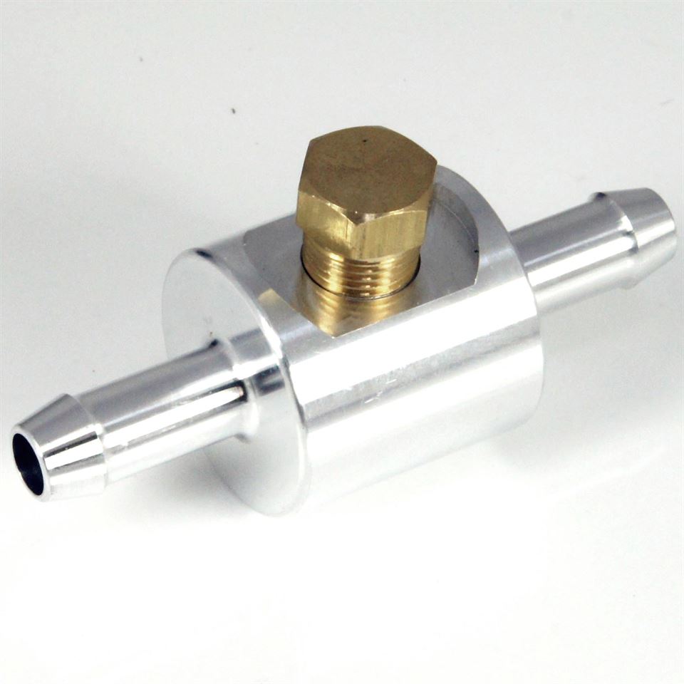 3/8” Fuel Line Fuel Pressure Gauge Sensor T-Fitting Adapter For 2 Hose Clamps