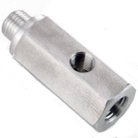 Picture of Aluminium 1/4" NPT and 1/8" NPT 3 Way 'T' Adapter