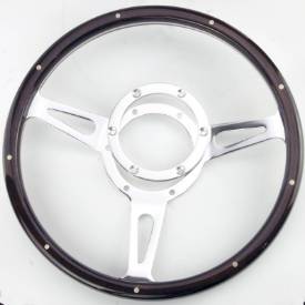 Picture of 13" Dark Wood Rim Steering Wheel
