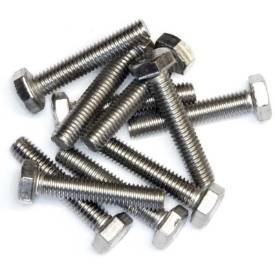 M6 x 50 Stainless steel hex head bolt Pack of 10 