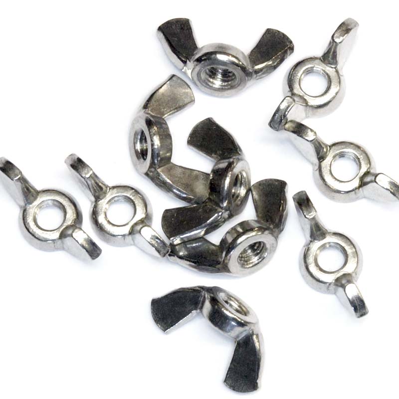 M6 Stainless Wing Nuts Pack Of 10
