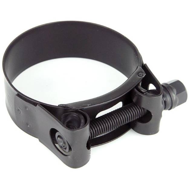 Black Stainless Steel Exhaust Clamp 51 - 55 mm | Car Builder - Kit