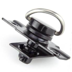 Picture of Black Quarter Turn Fastener With Rivets For 4mm Top Panels