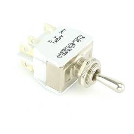 Picture of Knurled Ring Toggle Switch Off-On-On Spring Return 3 Position
