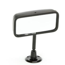 Picture of Race Style Interior Mirror Disc Mount Satin Black With IVA OK Rubber Trim 116mm