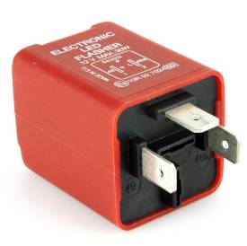 Picture of Red 3 Pin LED Flasher Relay 30 Watt
