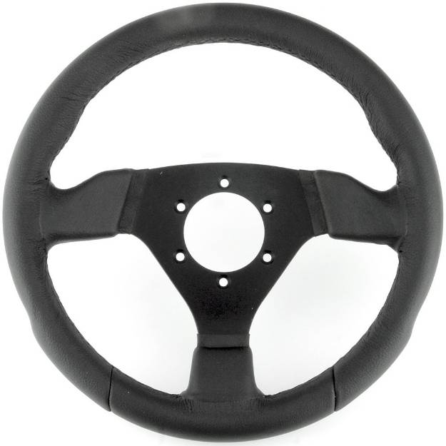 Picture of 300mm Black Leather Steering Wheel 