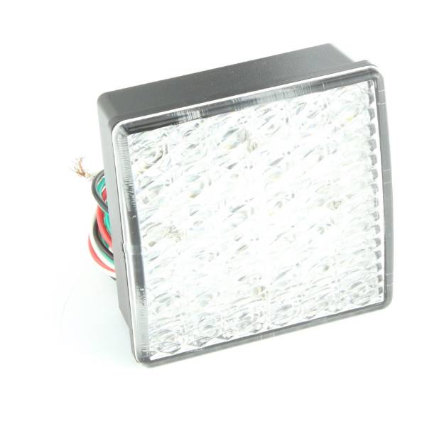 Picture of 80mm Square LED Stop Tail And Indicator Clear Lens Pair