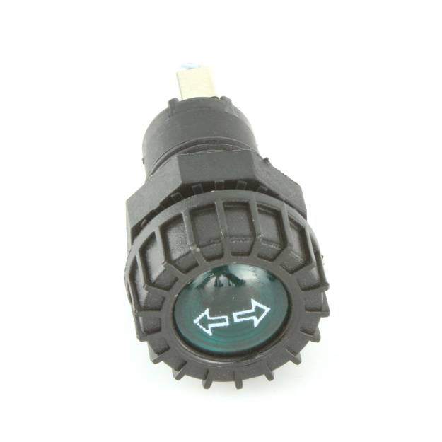 Picture of Large Black Warning Light Green Double Indicator