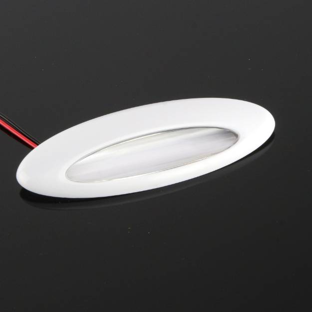 Picture of White Frame Slimline LED Interior Light 86mm
