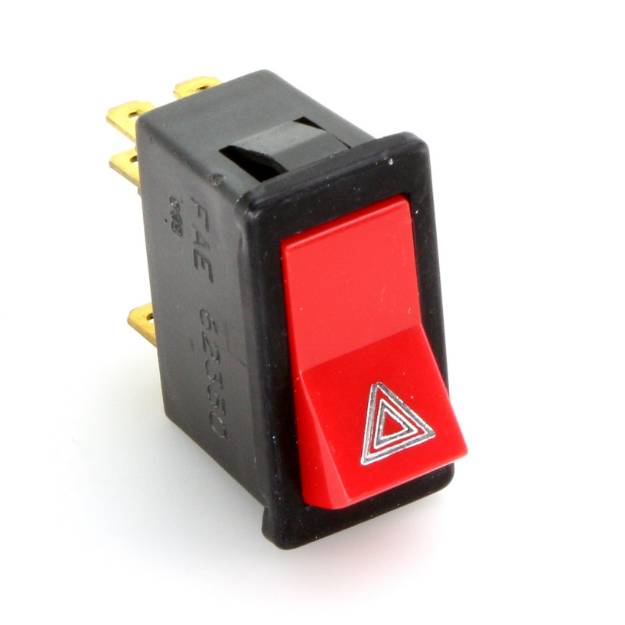 Picture of Hazard Rocker Red Switch With Black Body