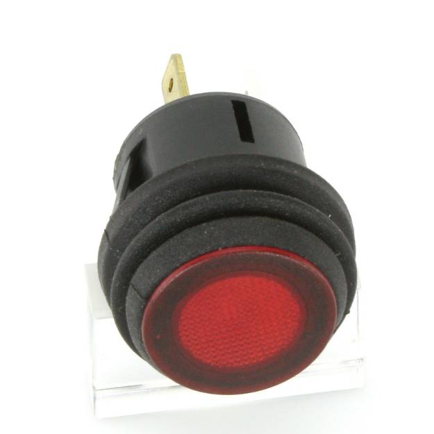 Picture of Illuminated Latching Push Button Switch Red