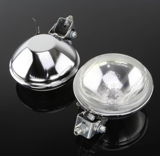 Picture of Chrome Driving Lamps 110mm (4 1/2") Pair
