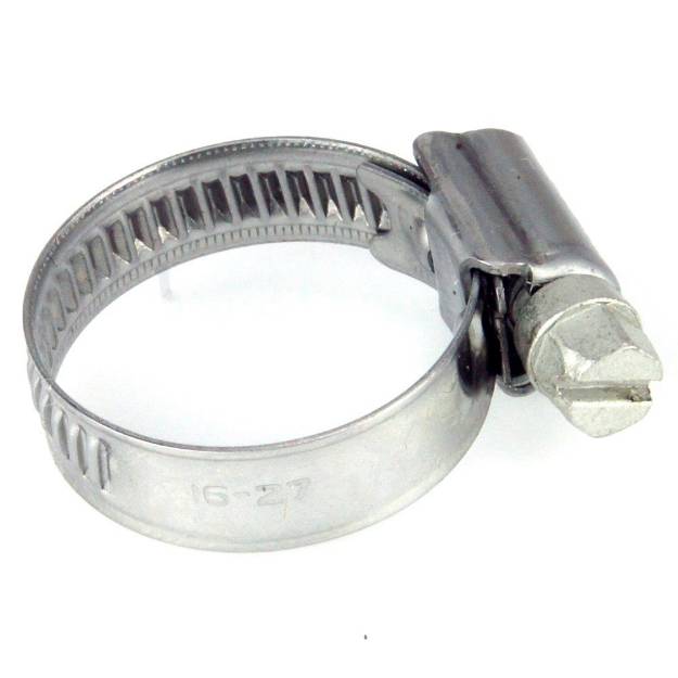 Picture of 16 - 27mm Narrow Band Stainless Steel Hose Clip Sold Singly