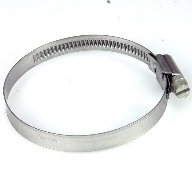 Picture of 50 - 70mm Narrow Band Stainless Steel Hose Clip Sold Singly